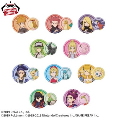 Pokémon Masters EX Pokemon & Trainer Can Badge Vol. 2 Pin Button Japan Exclusive