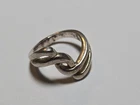 Vintage Twisted Sterling Silver Ring Size 6