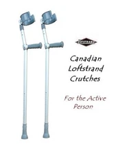 Lofstrand Feather Weight Front Open Kiddie Short Crutches Adjustable 16" - 23"