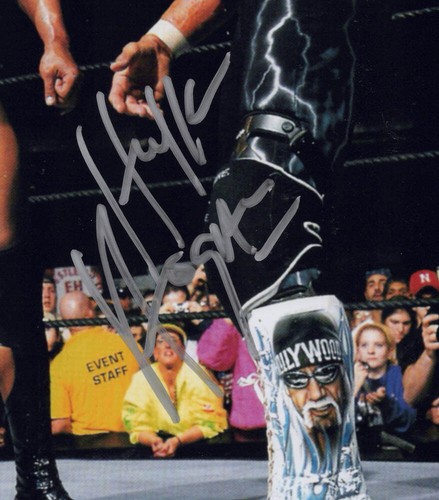 HULK HOGAN signed "WRESTLEMANIA X8" 8x10 Photo PROOF Hogan vs The Rock JSA COA - Picture 5 of 6