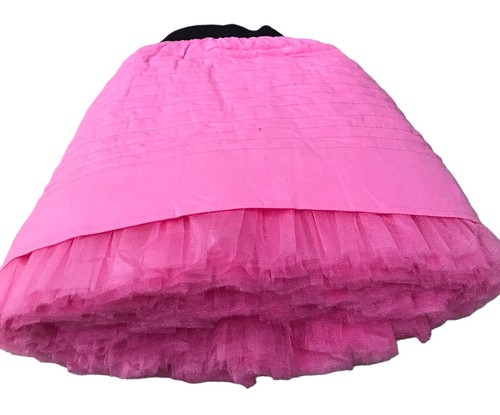 Flowers And Ruffles Girls Dolly Short Puffy Tulle Skirt Candy Pink Size 5-6Y - Picture 3 of 6