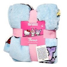 Hello Kitty Sanrio Plush Throw Blanket Soft Cozy Fleece 120x150cm Primark UK