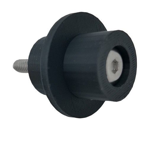 US For Futon Frame Double Roller Slider Glider Dowel Hardware Part Black - Picture 5 of 6