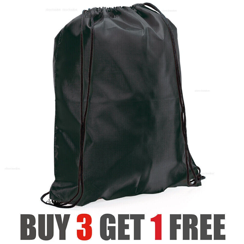 Premium Drawstring Backpack Side View