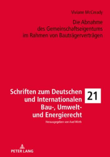 Thumbnail - Die Abnahme Des Gemeinschaftseigentums Rahmen Von Bauträgerverträgen