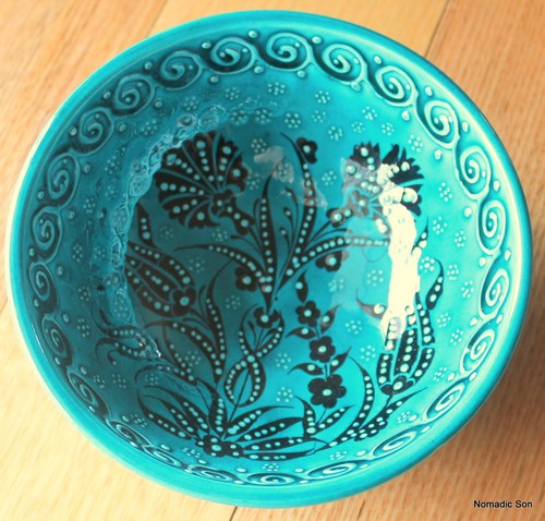 Turkish ceramic bowls - 16cm, handmade, hand painted Decorative Jade Green - Picture 28 of 29