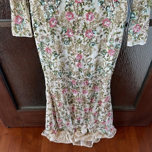 Mac Duggal 5503 long sleeve embellished floral gown dress size 4 NEW $698 - Picture 11 of 16