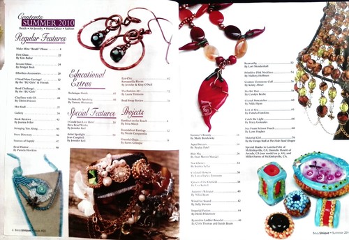 Bead Unique Magazine Summer 2010 Issue 25 Beads Art Jewelry Home Decor Fashion - Picture 2 of 2