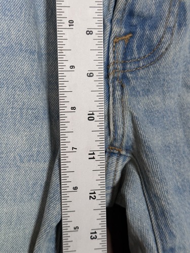 Abercrombie & Fitch Jeans 36 x 32 Mens Blue Light Wash Straight Vintage Stretch - Picture 4 of 9