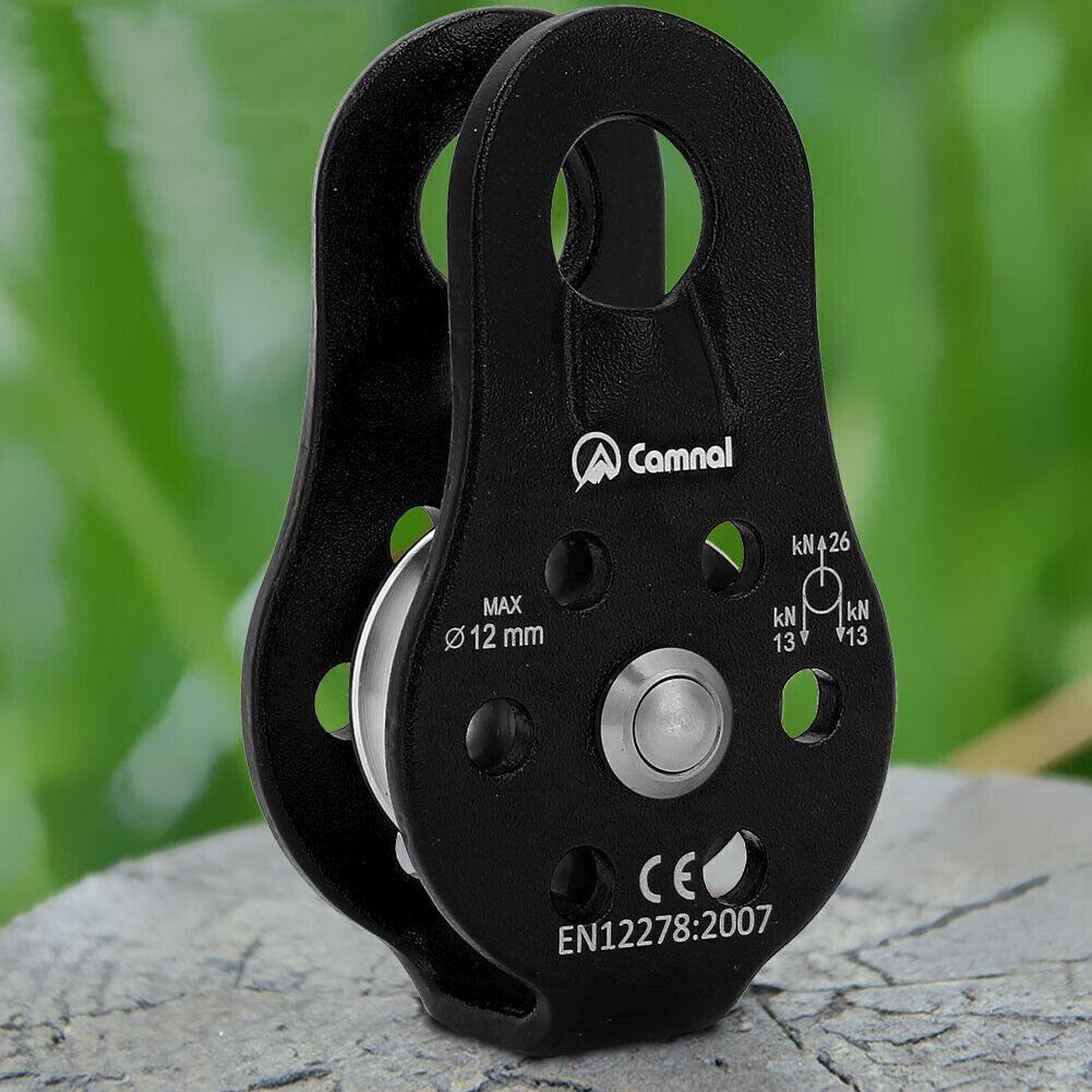 26KN Aluminium Alloy Heavy Duty Single Swivel Rope Pulley Block for 12mm Rope