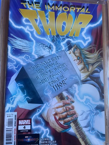 IMMORTAL THOR #4 - CGC 9.8 - ALEX ROSS COVER! - Picture 2 of 4