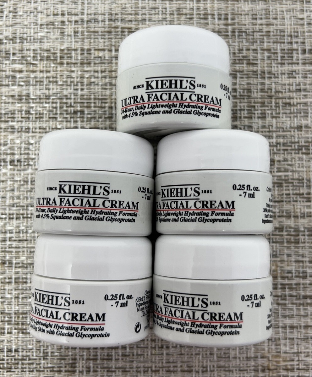 5 pk KIEHL'S ULTRA FACIAL CREAM 0.25 oz / 7 ml (SAMPLE SIZE) F106