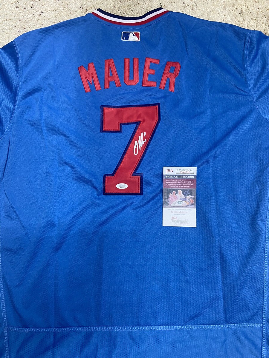 Joe Mauer Signed Autograph Auto Twins Jersey JSA COA