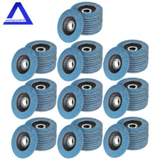 4-1/2" Flap Sanding Disc 40 60 80 120 Grit 4.5 Grinding Wheels for Angle Grinder