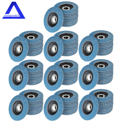 4-1/2'' Flap Sanding Disc 40 60 80 120 Grit 4.5 Grinding Wheels for Angle Grinder