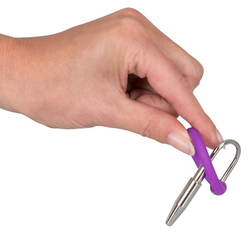 Anello fallico con plug per pene sperm stopper uretrale - Foto 3 di 8