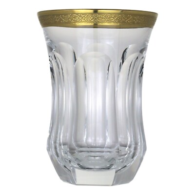 MOSER Kristall - Gold PAPST Schliff - Tumbler Glas / Gläser - 5''