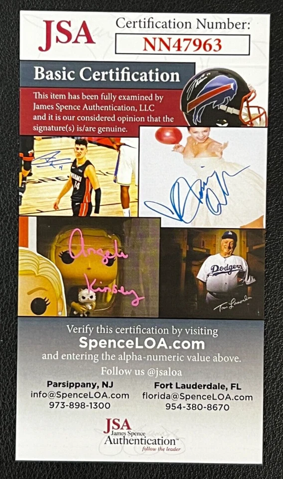 Sam Esposito Signed 3x5 Card JSA Cert w/COA MLB C. White Sox/KC Athletics NICE! - Image 4 of 4