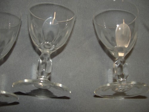 5 CRISTAL d’Arques Washington Pattern Cut Shot Glasses France - Picture 13 of 16