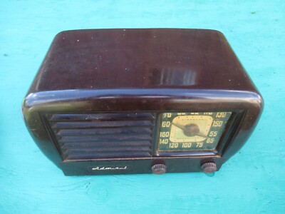 Vintage Bakelite 1940s ADMIRAL Tube Radio | eBay
