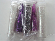 CRAFT SUPPLY LOT of 5 Glitter Tubes in Various Colors for Holiday Decor Cards