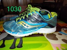  1030 Saucony Ride 10 Women's Size 10.5 Ocean Wave Blue/Yellow S10373-12