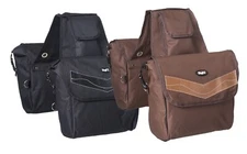 Western Trail Riding Saddle Bags - Insulated - Black or Brown