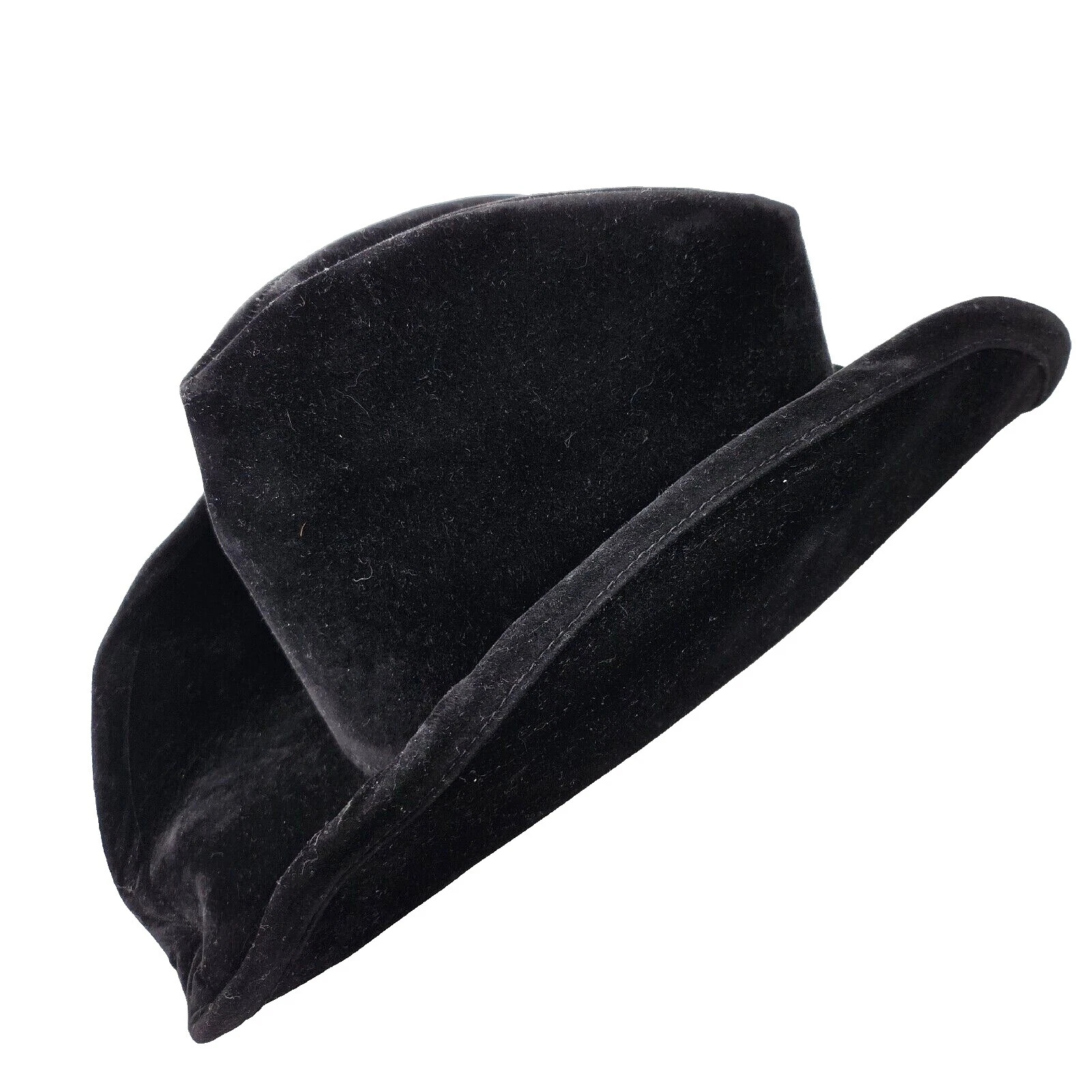 Sombreros vintage de Terciopelo Negro para Hombres
