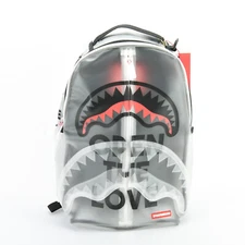 Sprayground Shark OPEN THE LOVE Vinyl Backpack w/Bill Tag (Transparent Clear)