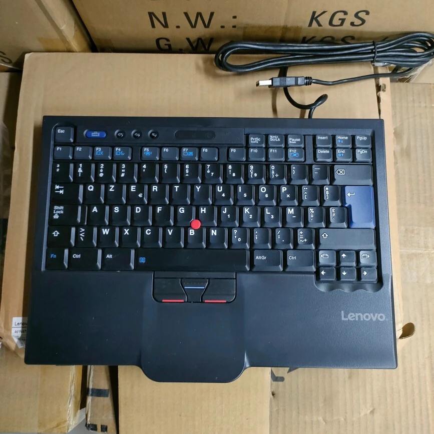 Belgium Layout SK-8845 USB Lenovo Thinkpad External Keyboard Red