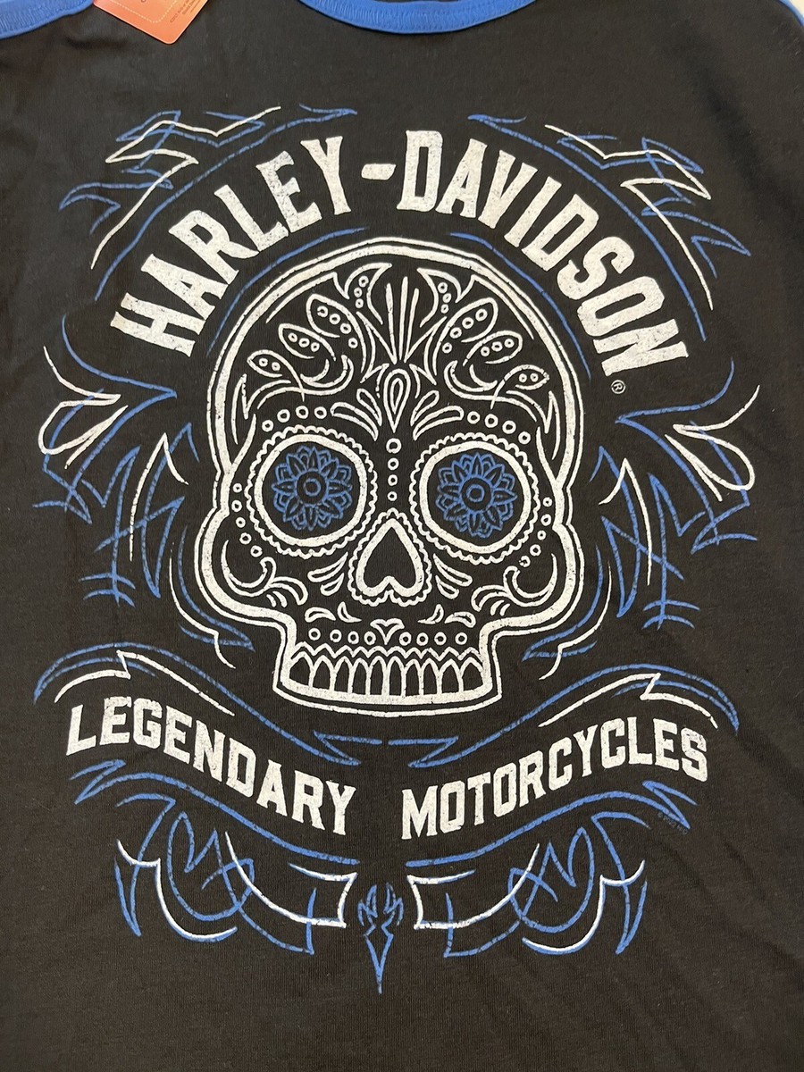HARLEY-DAVIDSON タンクトップ Harley-Davidson Women's Tank Top Shirt Size Skull Dia de