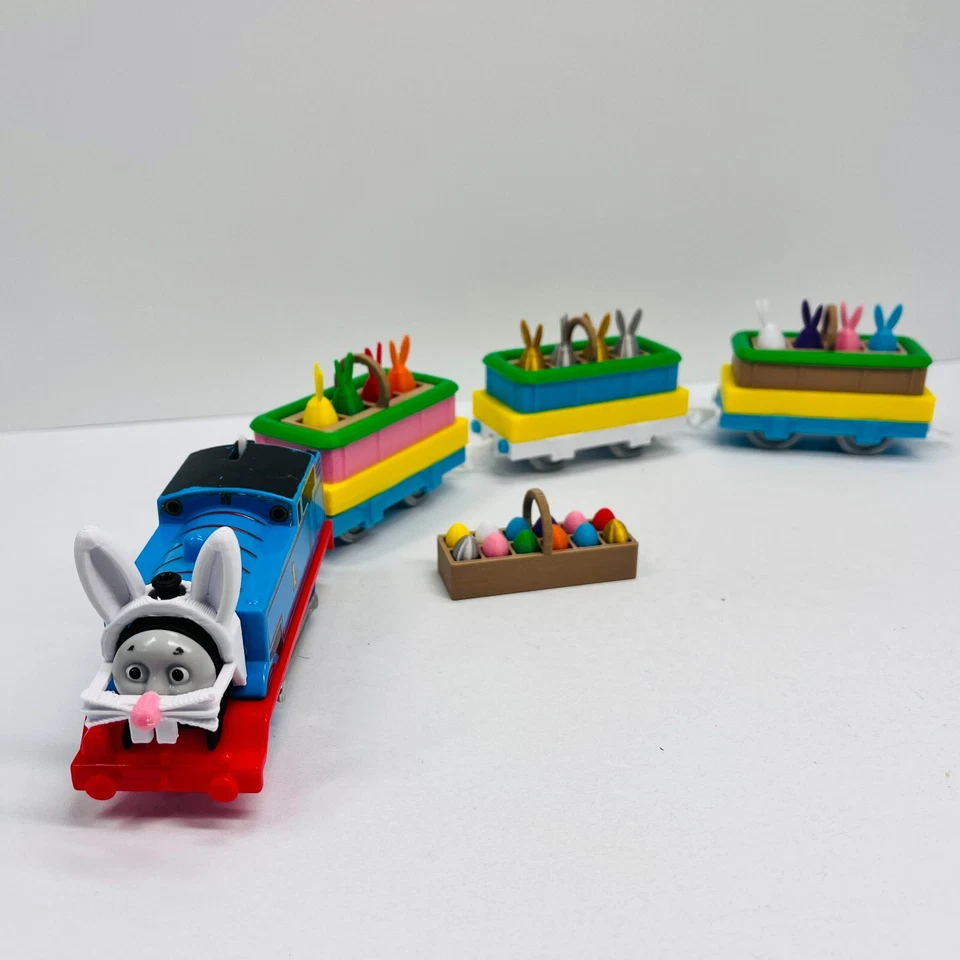 Thomas & Friends Trackmaster Tren de Carga de Pascua con Cara de Conejo - Personalizado ¡LEER! Foto 3 de 4