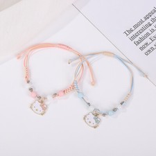 Pair Cute Hello Kitty Pok mon Matching Adjustable Friendship Bracelet For Girls