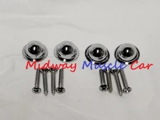 bucket seat back side hinge trim hardware caps 62-65 Chevy Chevelle Pontiac GTO
