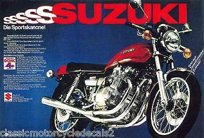 SUZUKI X7 250 GT250 GT250E RESTORATION DECAL SET BLUE MODEL