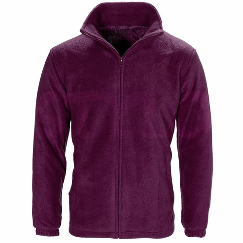 MENS WOMEN LADIES UNISEX POLAR POLO FLEECE JACKET ANTI PILL MICRO WORK COAT TOP - Picture 5 of 7