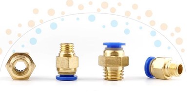 10Pcs PC8-M16*2 Pneumatic tube Quick insert connector Connected 8mm trachea