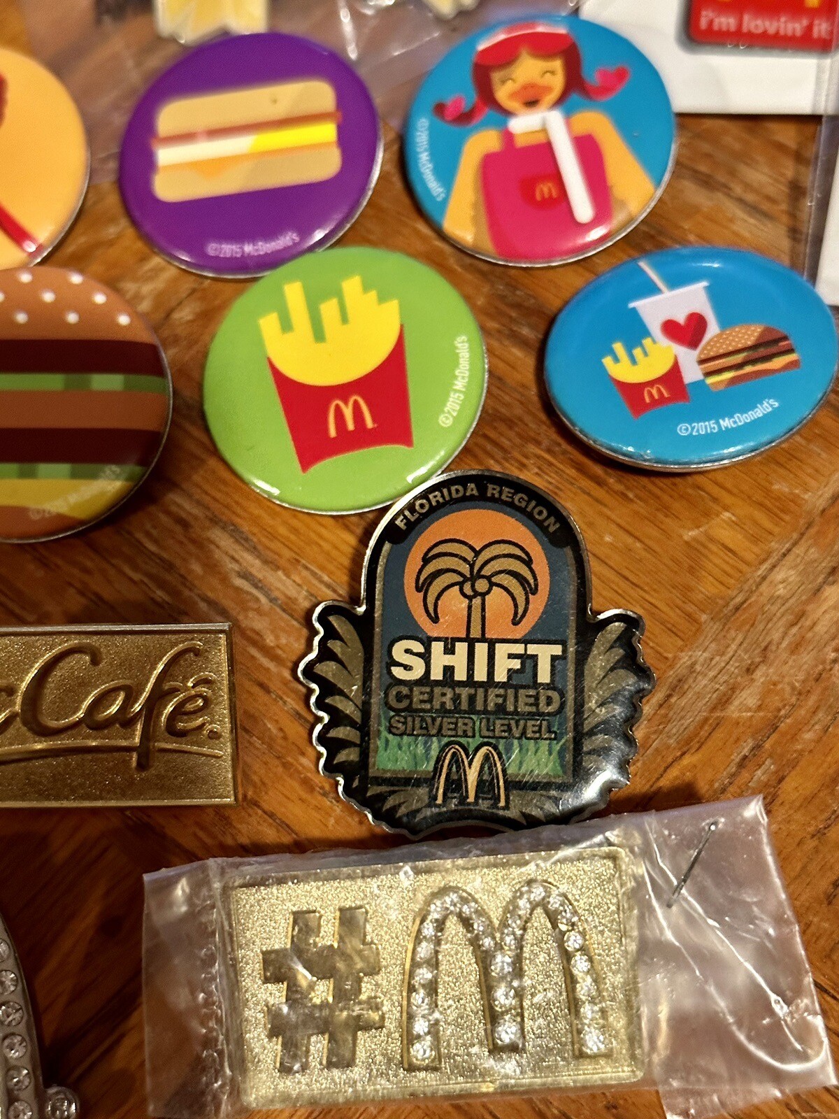 McDonald's 62 Pin LotThemed Lapel Pins Ronald McDonald, Grimace