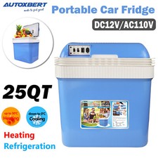 25QT Portable Car Fridge Freezer Cooler Mini Refrigerator 12V/110V Quick Cooling