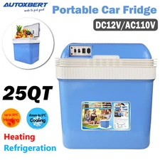 25QT Portable Car Fridge Freezer Cooler Mini Refrigerator_12V/110V Quick Cooling