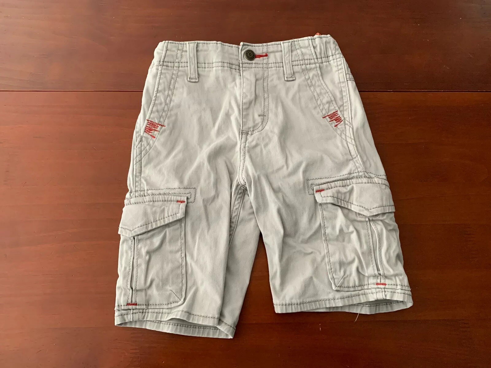 Boys Wrangler Cargo Kahki Shorts Size 5 Regular Kids Adjustable Waist
