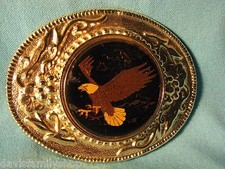 Bald Eagle Made in USA 851 Belt Buckle 3.25"L 2.25"H