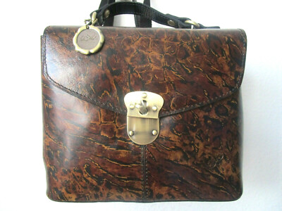 Animal Print Leather Backpack Patricia Nash Sinclair Medium  display picture 3
