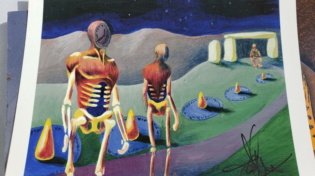 Signed MTG Magic Alpha/Beta/Unlimited Time Walk Print Giclee Signed MTG Magic Alpha/Beta/Unlimited Time Walk Print Giclee