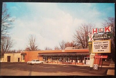 HK H K Pharmacy Drug Store Harding Way West Galion Ohio Torn Down  MINT Postcard