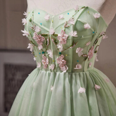 green emerald velvet dress One Shoulder Green Short Sequins Prom Dresses, Green Short One Shoulde –  morievent main image 1