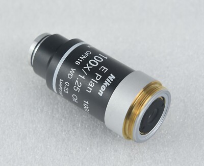 Nikon Mikroskop E Plan 100x Öl Objektiv M25 CFI Infinity Eclipse E400 E200