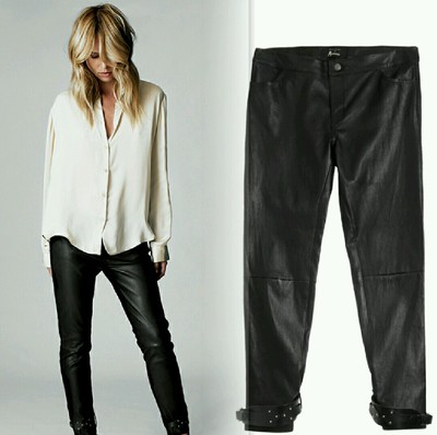 NEW $898 Elin Kling for Marciano Linn 100% Leather Pant size