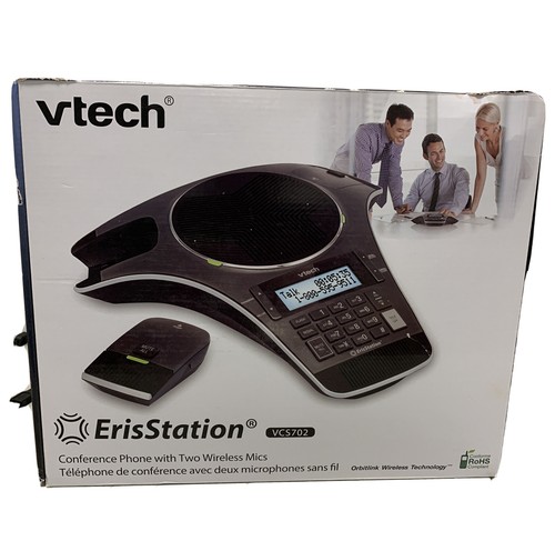 Buy VTech VCS712 ErisStation DECT 6.0 Wireless Conference Phone With Two Wireless Mics Using Orbitlink Wireless Technology Full Duplex Speakerphone Small Medium Business Up To 24 Hrs Talk Time Buy VTech VCS712 ErisStation DECT 6.0 Wireless Conference Phone With Two Wireless Mics Using Orbitlink Wireless Technology Full Duplex Speakerphone Small Medium Business Up To 24 Hrs Talk Time