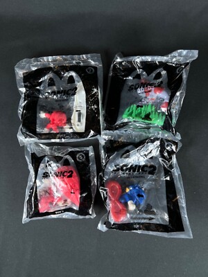 4X McDonald s 2022 Sonic The Hedgehog 2 Happy Meal Toy Knuckles BRAND NEW/SEALED